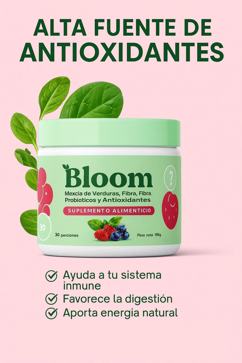 BLOOM JUGO VERDE 100Grs